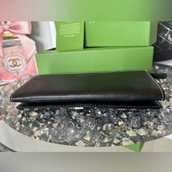 Kate Spade Black & White Adrienne Signature Print Wallet NWOT - Picture 6 of 12